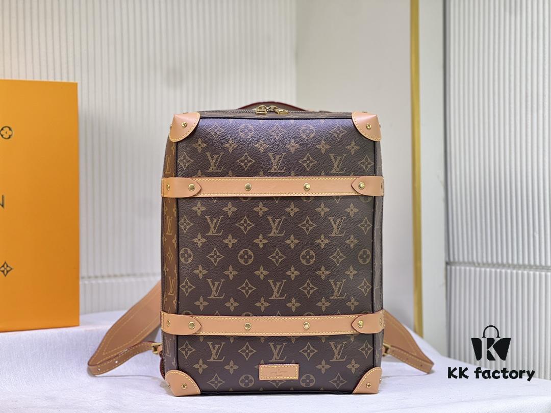 Upgraded Version Retro Trunk Bag 44752, Old Flower, Black Flower, Black Check, Classic LV Trunk Bag