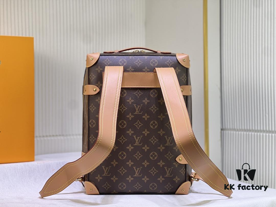 Upgraded Version Retro Trunk Bag 44752, Old Flower, Black Flower, Black Check, Classic LV Trunk Bag