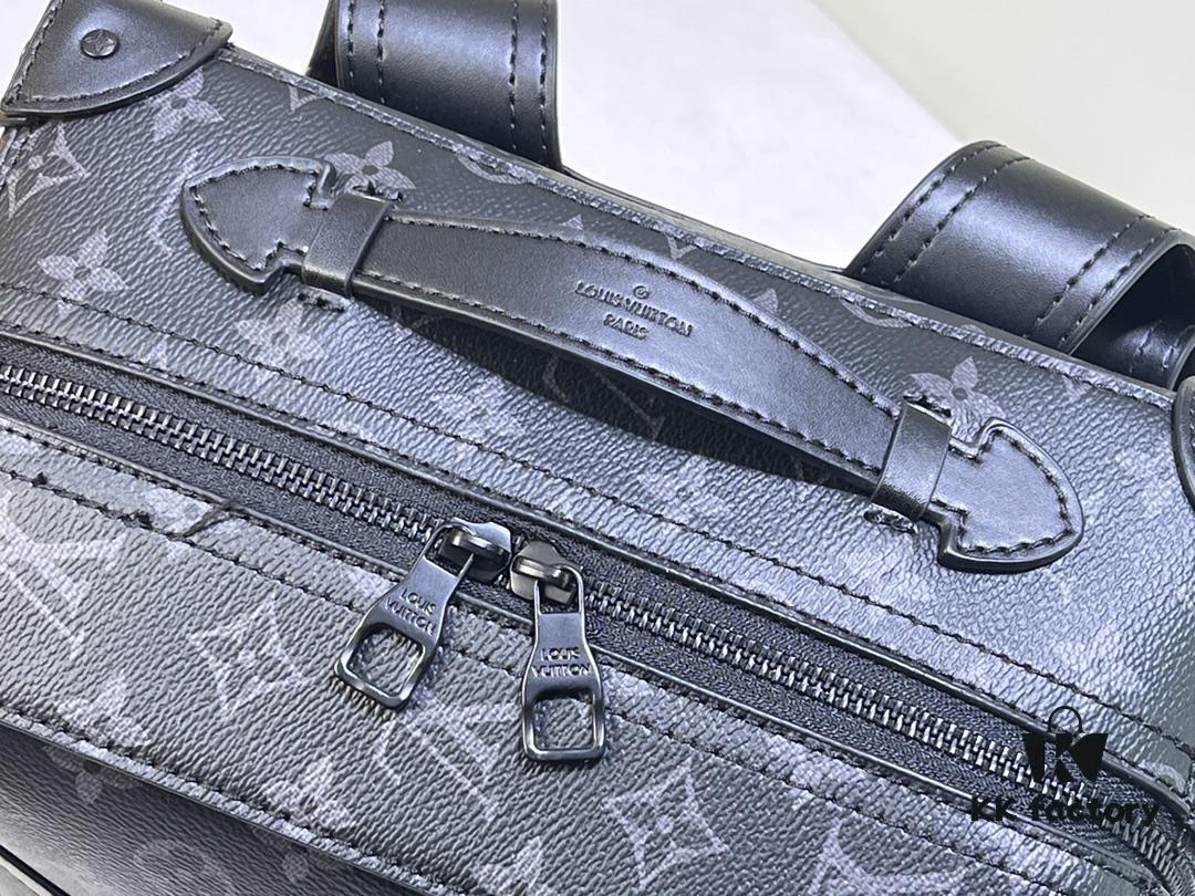 Upgraded Vintage Trunk Bag 44752, Old Flower, Black Flower, Black Check, Classic LV Trunk Bag