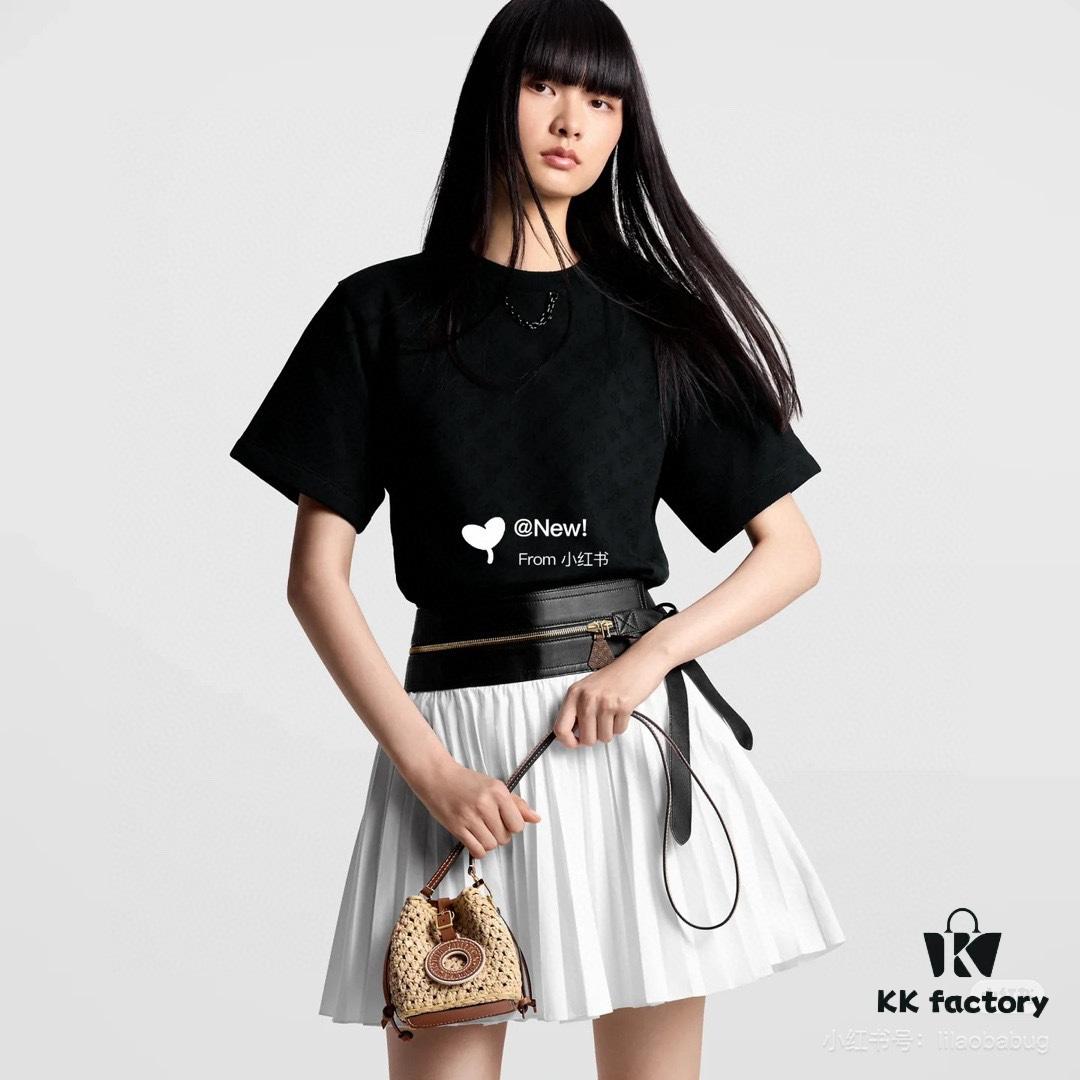 New Small LV NOE PURSE Bucket Bag in Raffia Leather