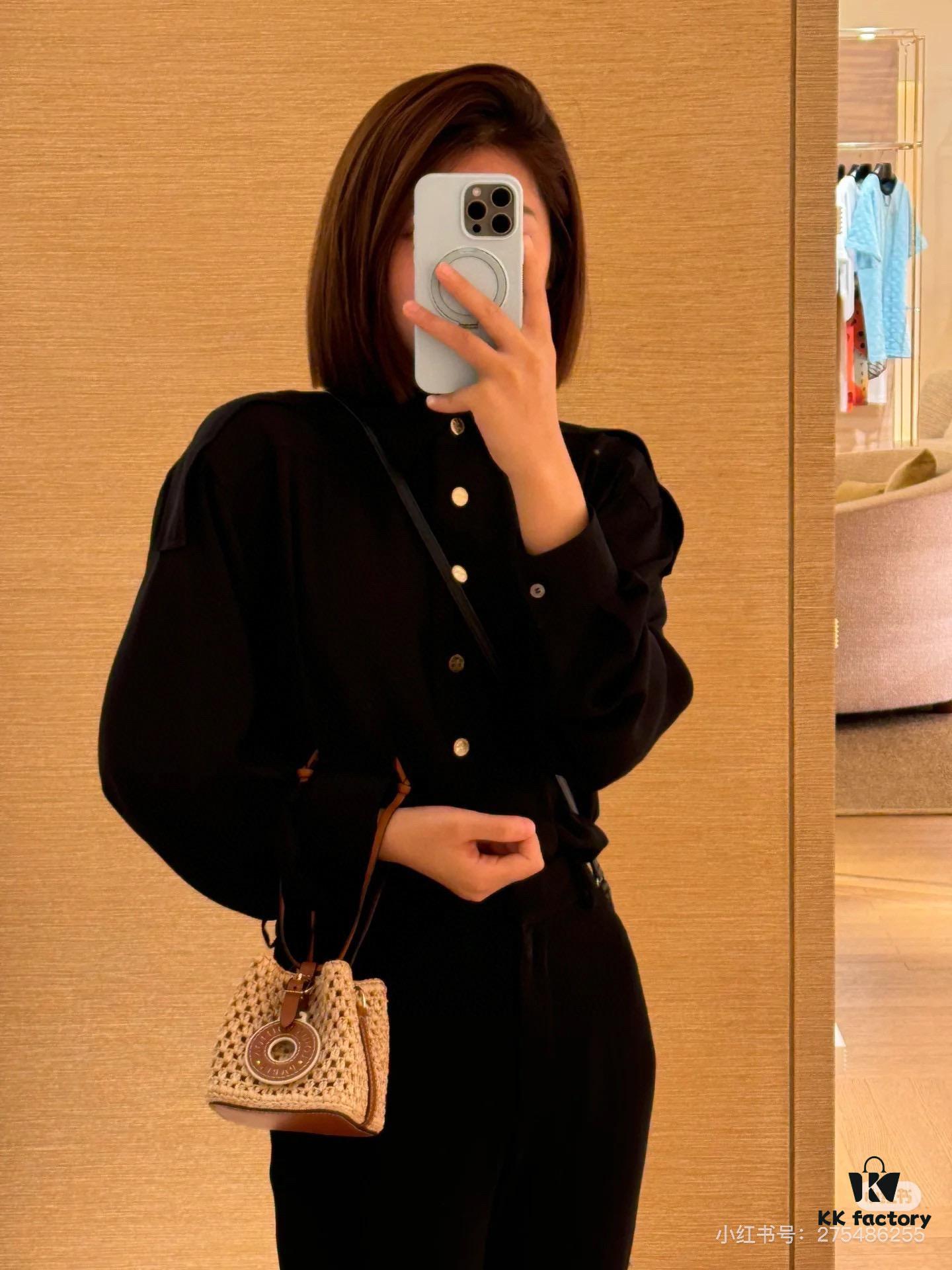 New Small LV NOE PURSE Bucket Bag in Raffia Leather