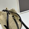 New Small LV NOE PURSE Bucket Bag in Raffia Leather