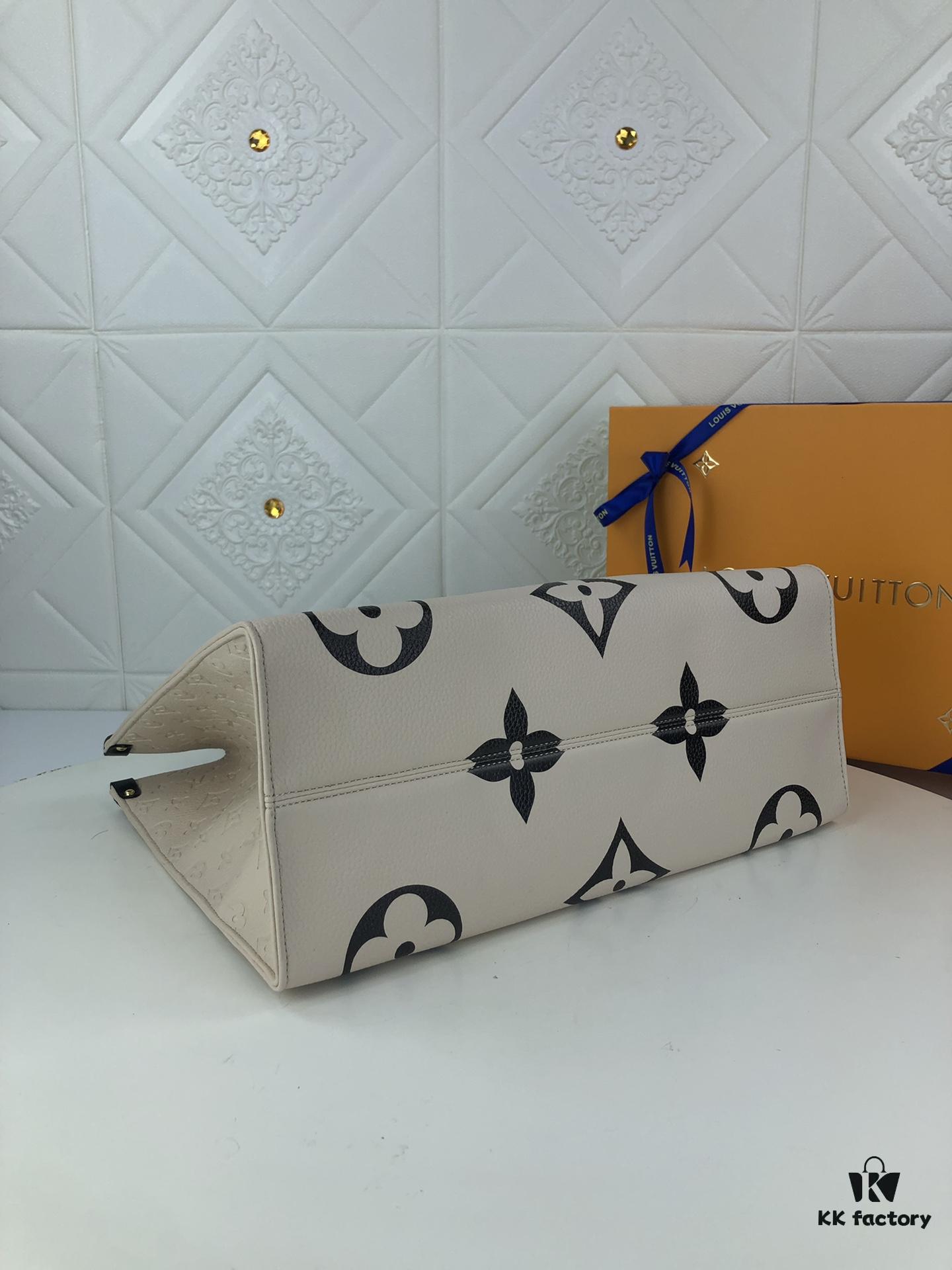 Upgraded Original Version: LV CRAFTY ONTHEGO Large Tote Bag [Authentic Woven Handle Strap], New Arrival Model M45373, 45372