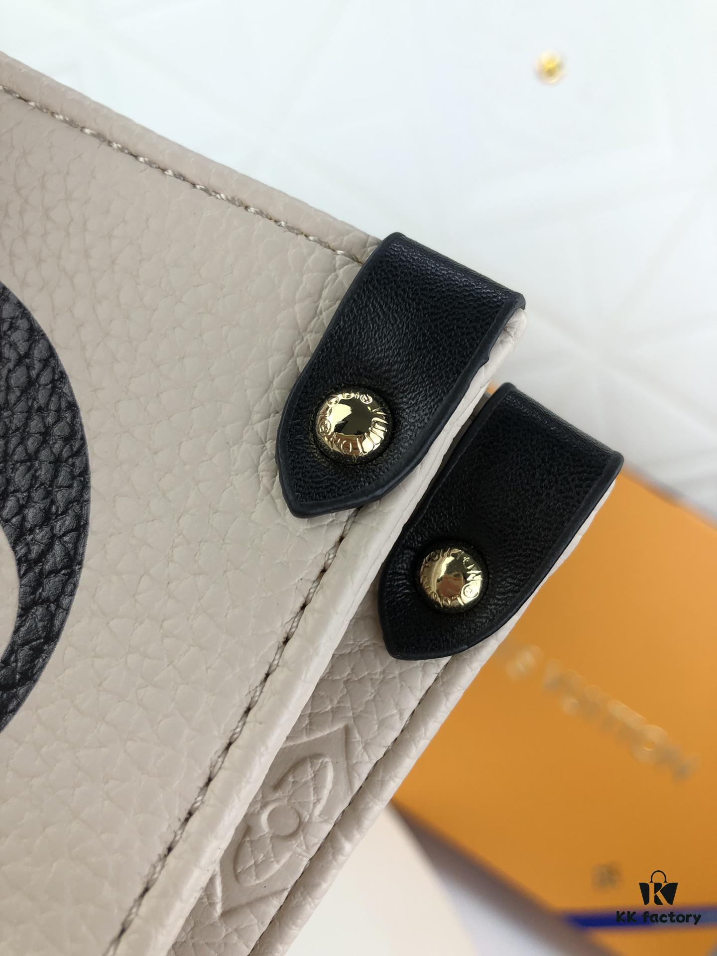 Upgraded Original Version: LV CRAFTY ONTHEGO Large Tote Bag [Authentic Woven Handle Strap], New Arrival Model M45373, 45372