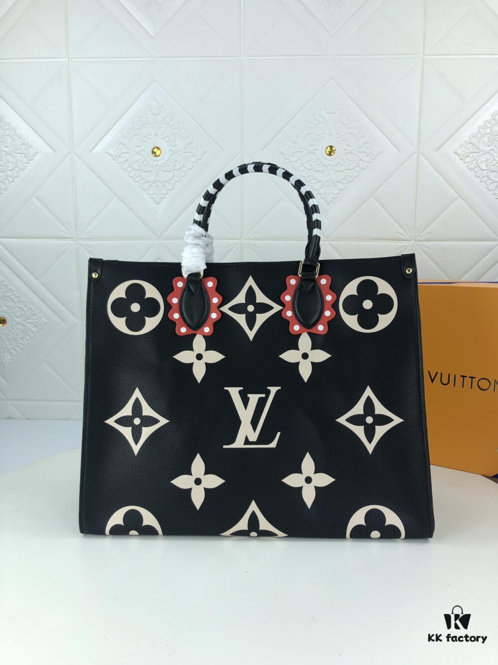 LV CRAFTY ONTHEGO Large Tote Bag M45373, 45372 – Upgraded Original Version with Braided Handle Strap