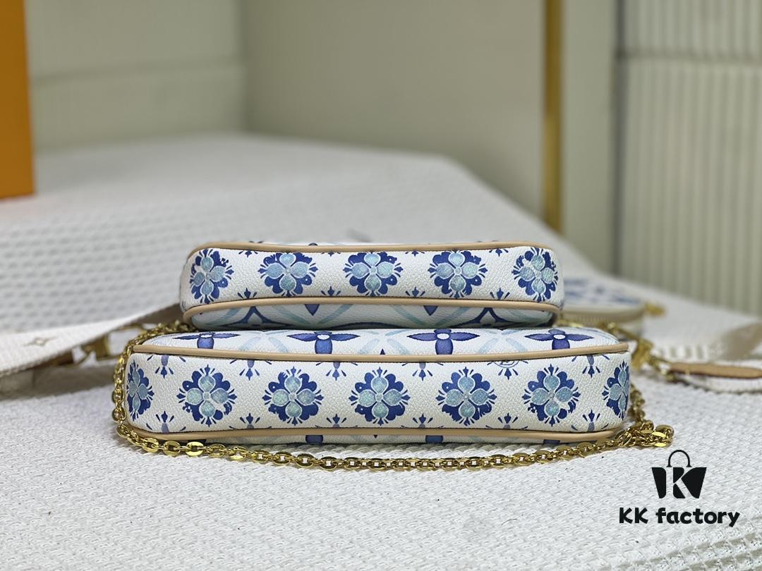 Upgraded M44823 M25374 Blue Five-in-One Mahjong Bag Collection Seasonal New Multi Pochette Accessoires Xph Handbag