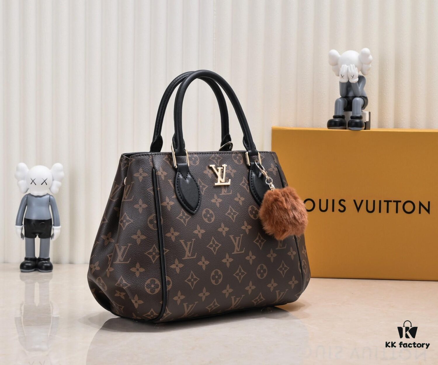 Exclusive Real Shot - Upgraded Version ‼️ LV Monogram with Leather Trim Handheld, Shoulder & Crossbody Bag Model 58188 with Long Strap, 2022 New Fashion Women's Bag, Monogram Genuine Leather Strap Tote, Large Capacity [Strong], Size 33-22-16cm