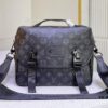 M46972 Monogram and Black Flower - LV Trail Messenger Bag
