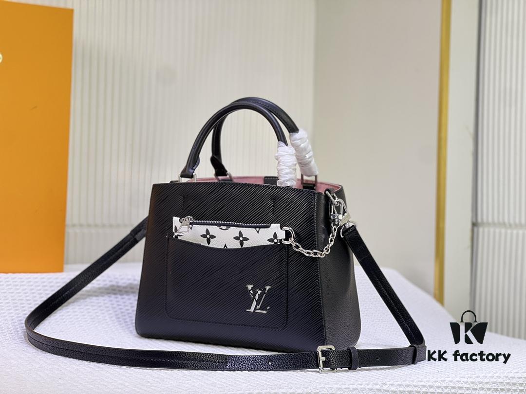 693067756e68136f4d9a4a19 Small Marelle Tote Bag in Epi Grained Leather