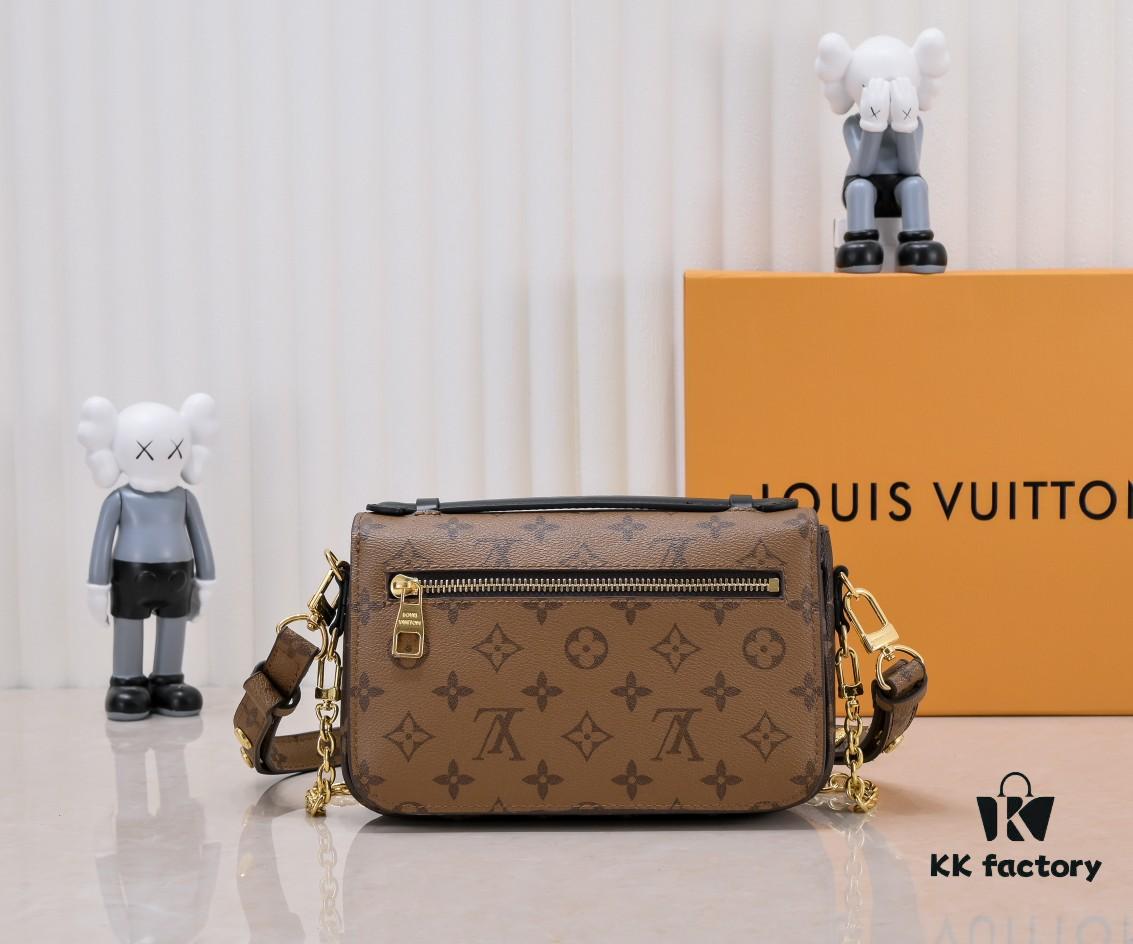 Exclusive Real Photo - Upgraded Version ‼️ M46279 Monogram, Yellow Flower | LV Sling Bag Petite East West Métis Handbag