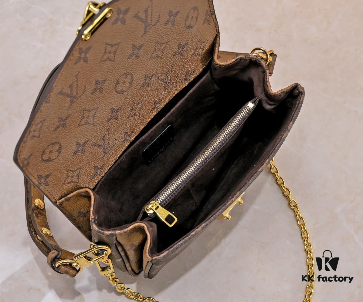 Exclusive Real Photo - Upgraded Version ‼️ M46279 Monogram, Yellow Flower | LV Sling Bag Petite East West Métis Handbag