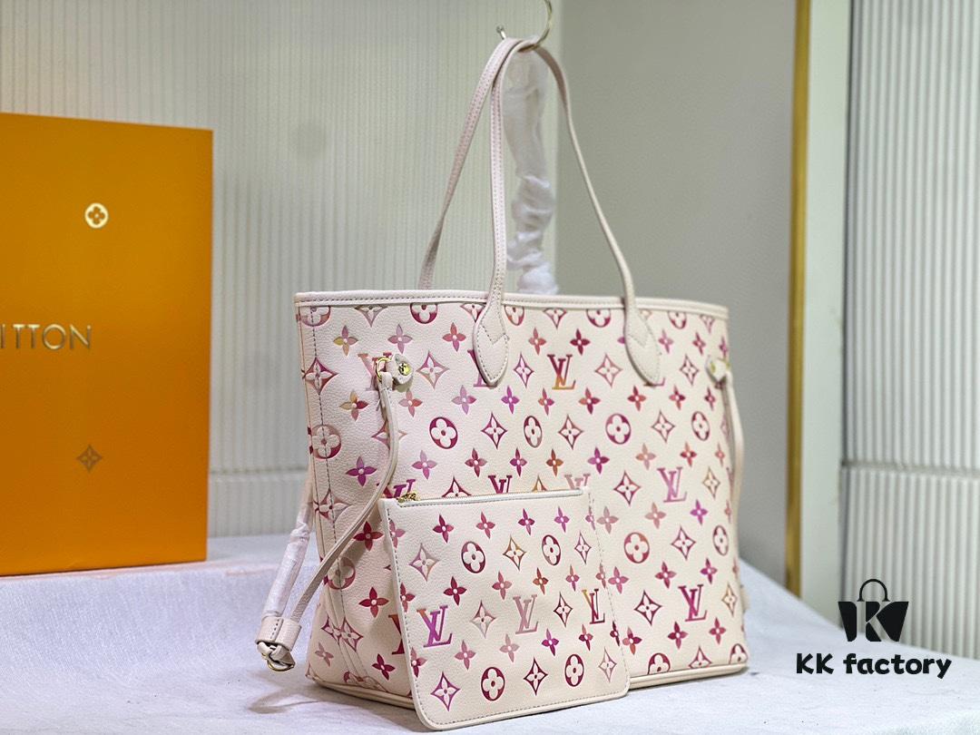 NEVERFULL Medium Tote Bag m45684 m45685 m40995 (Embossed) MM Handbag