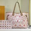 M24317 M40995 Neverfull MM Handbag in Monogram Tiles Canvas