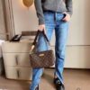 Authentic LV M40719 Genuine Leather Popular Bag, Size: 30 x 16, Korean Vintage Style, Trendy and Practical