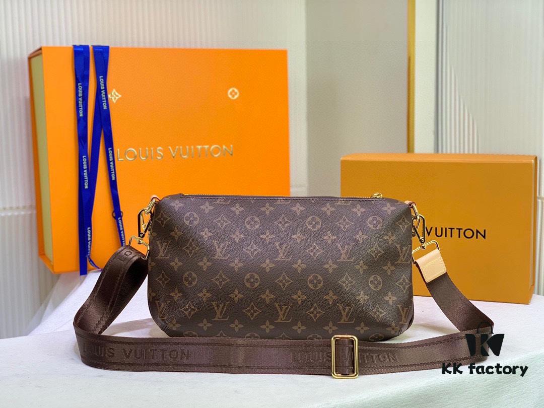 Authentic LV M40719 Original Leather Popular Style Korean Vintage Bag Trendy and Practical