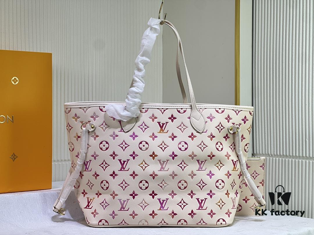 NEVERFULL Medium Tote Bag m45684 m45685 m40995 (Embossed) MM Handbag