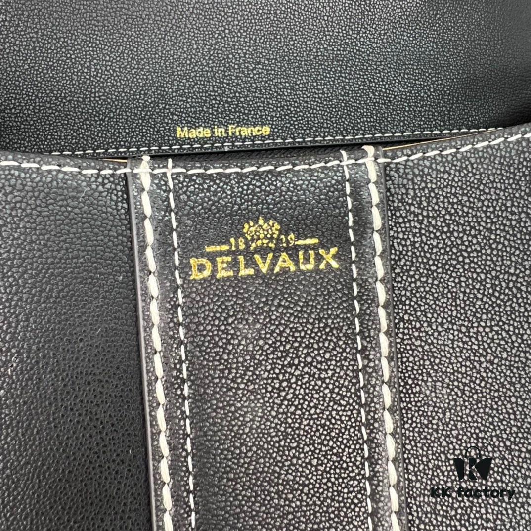 Delvaux 2024 Spring-Summer Exposed Stitching Collection Brillant PM in Caramel Rodeo Calf Leather