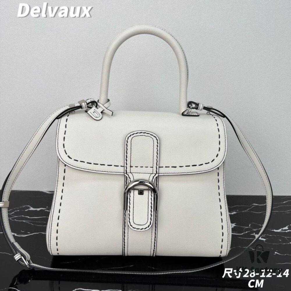 Delvaux 2024 Spring-Summer Exotic Stitching Collection Brillant PM Bag in Caramel