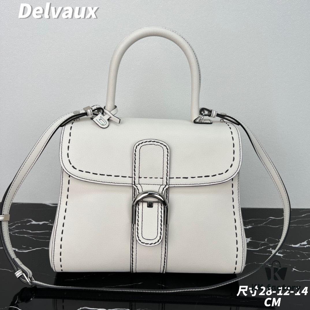Delvaux 2024 Spring-Summer Exotic Stitching Collection Brillant PM Bag in Caramel