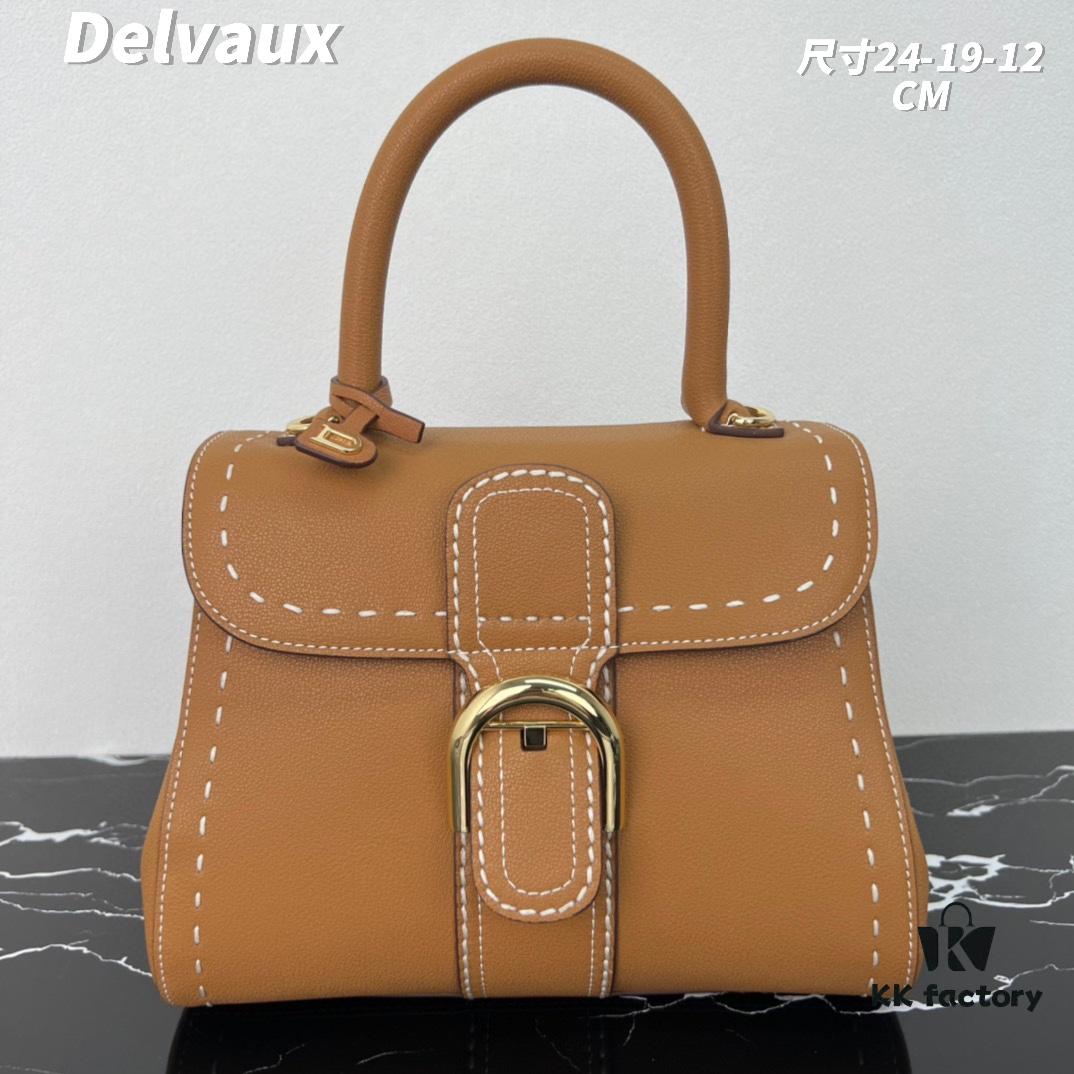 Delvaux 2024 Spring-Summer Exterieur Stitching Collection Brillant PM in Calfskin