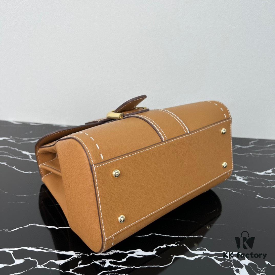 Delvaux 2024 Spring-Summer Exterieur Stitching Collection Brillant PM in Calfskin