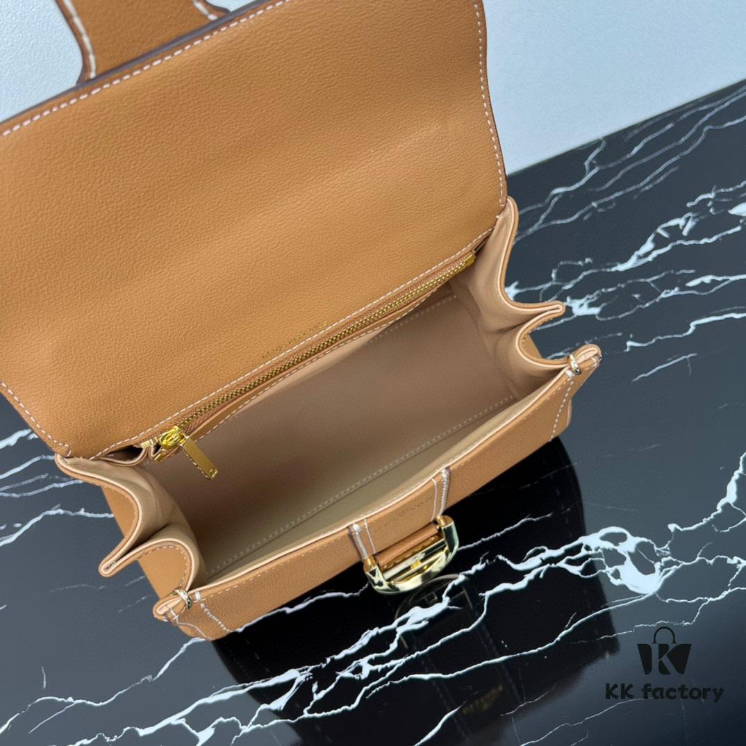 Delvaux 2024 Spring-Summer Exterieur Stitching Collection Brillant PM in Calfskin