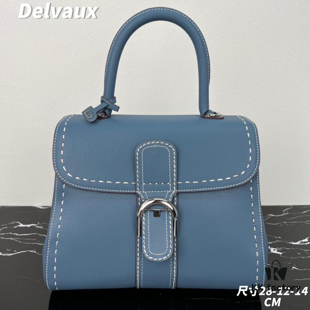 New Arrival 🔥 Delvaux 2024 Spring/Summer Exposed Stitching Collection Brillant PM Bag