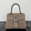 Delvaux 2024 Spring-Summer Exposed Stitching Collection Brillant PM in Caramel Rodeo Calf Leather