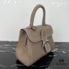 Delvaux 2024 Spring-Summer Exposed Stitching Collection Brillant PM in Caramel Rodeo Calf Leather