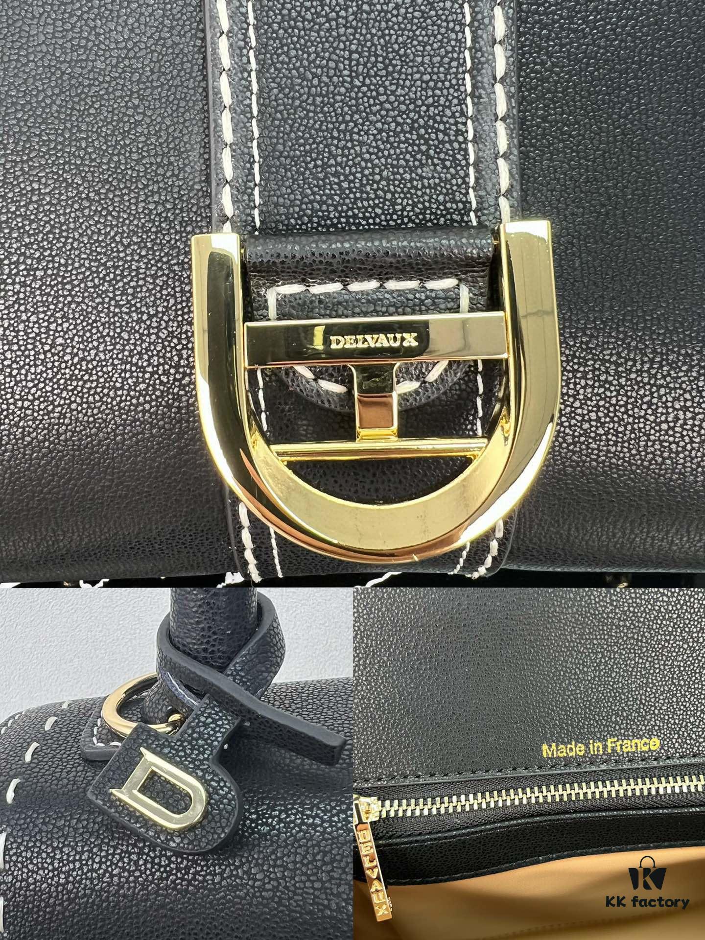 Delvaux 2024 Spring-Summer Exposed Stitching Collection Brillant PM Bag in Caramel