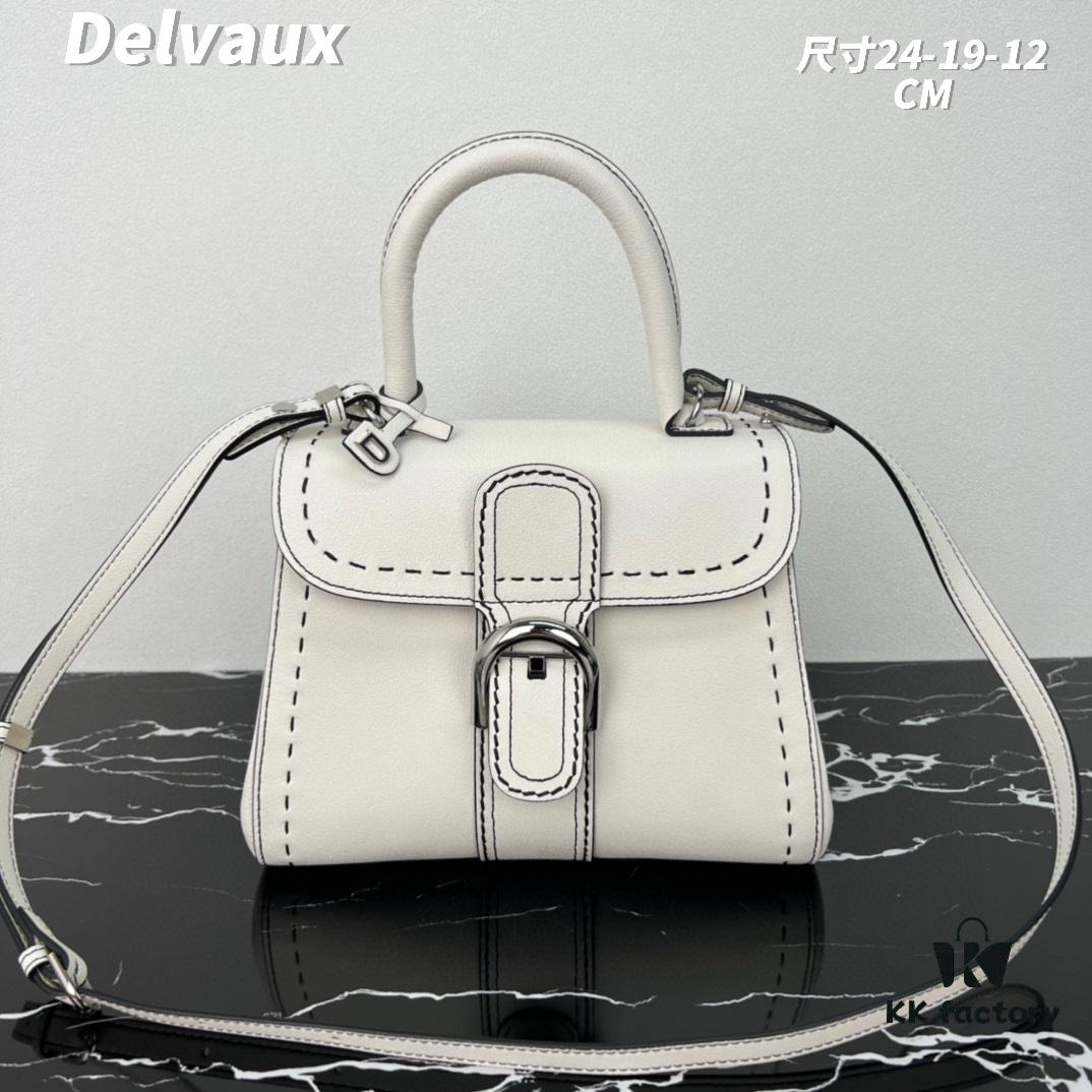 Delvaux 2024 Spring/Summer Exposed Stitching Collection Brillant PM Bag