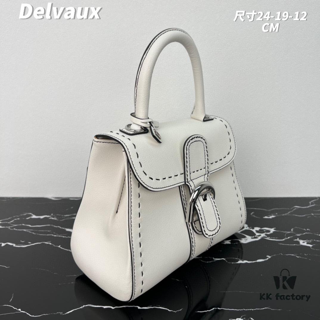 Delvaux 2024 Spring/Summer Exposed Stitching Collection Brillant PM Bag