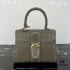 Delvaux 2024 Spring-Summer Exposed Stitching Collection Brillant PM in Caramel Rodeo Calf Leather