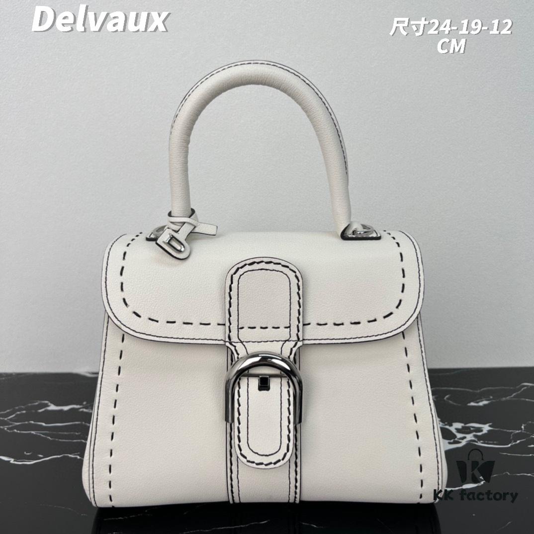 Delvaux 2024 Spring/Summer Exposed Stitching Collection Brillant PM Bag