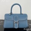 Delvaux 2024 Spring-Summer Exposed Stitching Collection Brillant PM in Caramel Rodeo Calf Leather