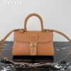 Delvaux 2024 Spring-Summer Exotic Stitching Collection Brillant PM in Caramel Rodeo Calf Leather