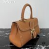 Delvaux 2024 Spring-Summer Exotic Stitching Collection Brillant PM in Caramel Rodeo Calf Leather