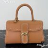 Delvaux 2024 Spring-Summer Exotic Stitching Collection Brillant PM in Caramel Rodeo Calf Leather