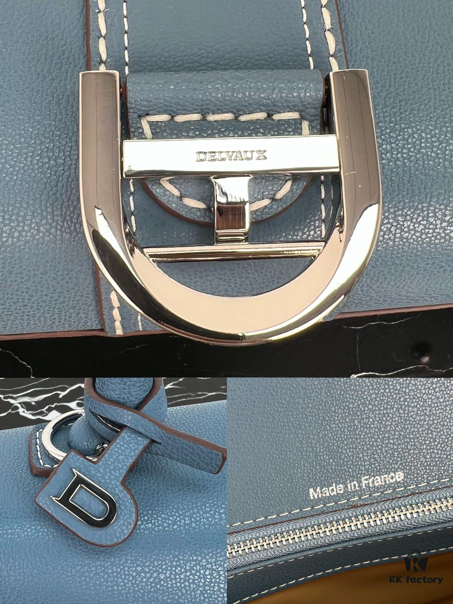 Delvaux 2024 Spring-Summer Exposed Stitching Collection Brillant PM in Caramel Rodeo Calf Leather