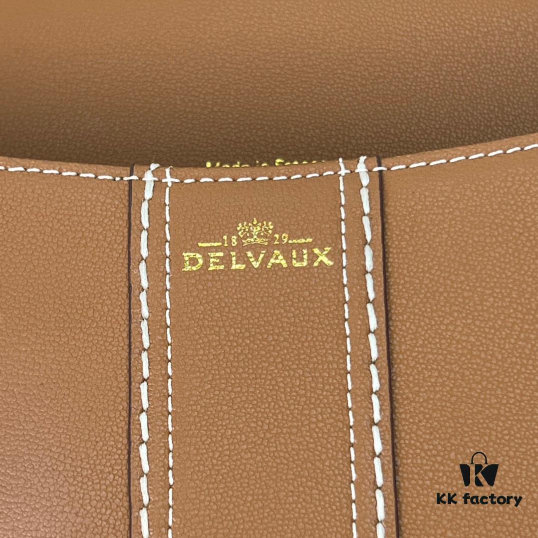 Delvaux 2024 Spring-Summer Exotic Stitching Collection Brillant PM in Caramel Rodeo Calf Leather
