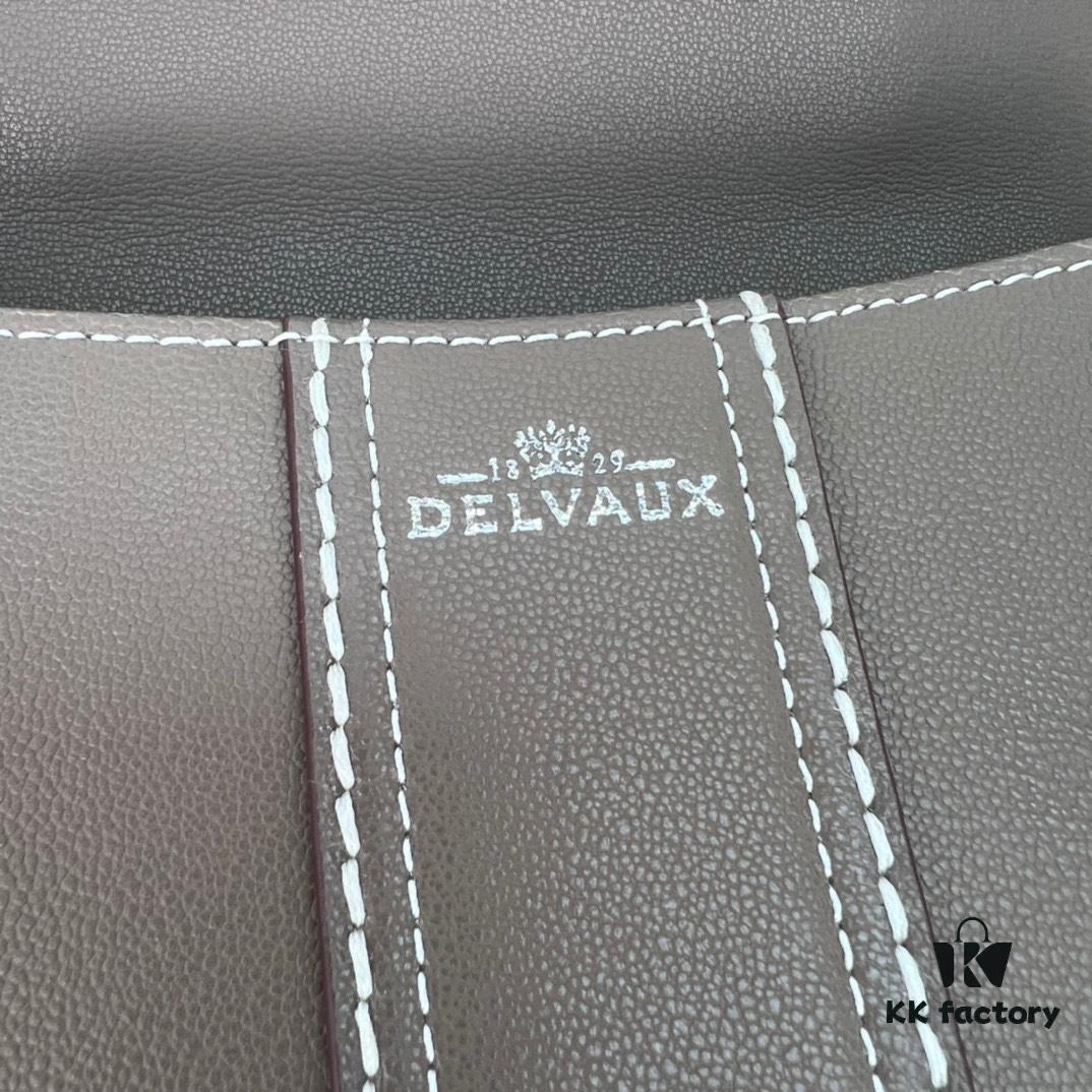 Delvaux 2024 Spring/Summer Hand-Stitched Collection Brillant PM in Caramel Rodeo Calf Leather