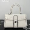 Delvaux 2024 Spring-Summer Exposed Stitching Collection Brillant PM Bag in Caramel