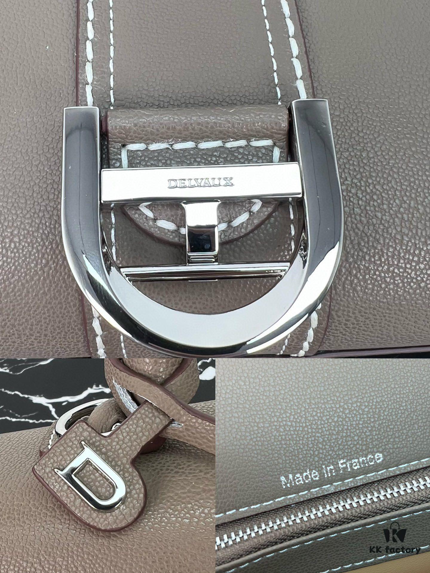 Delvaux 2024 Spring/Summer Hand-Stitched Collection Brillant PM in Caramel Rodeo Calf Leather