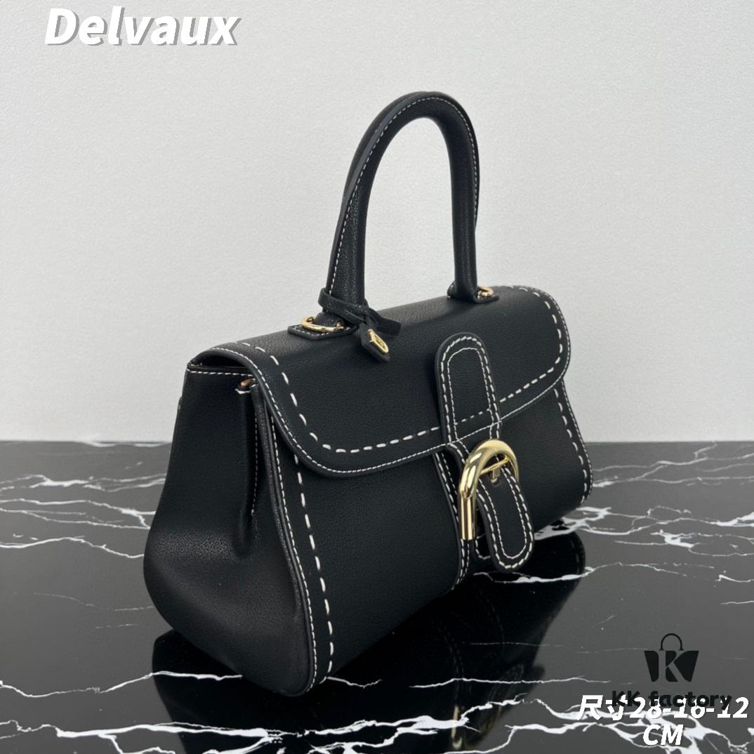 Delvaux 2024 Spring-Summer Exposed Stitching Collection Brillant PM in Calfskin