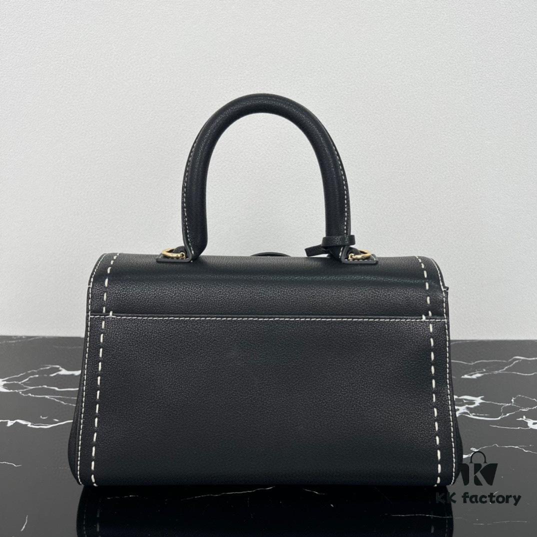 Delvaux 2024 Spring-Summer Exposed Stitching Collection Brillant PM in Calfskin
