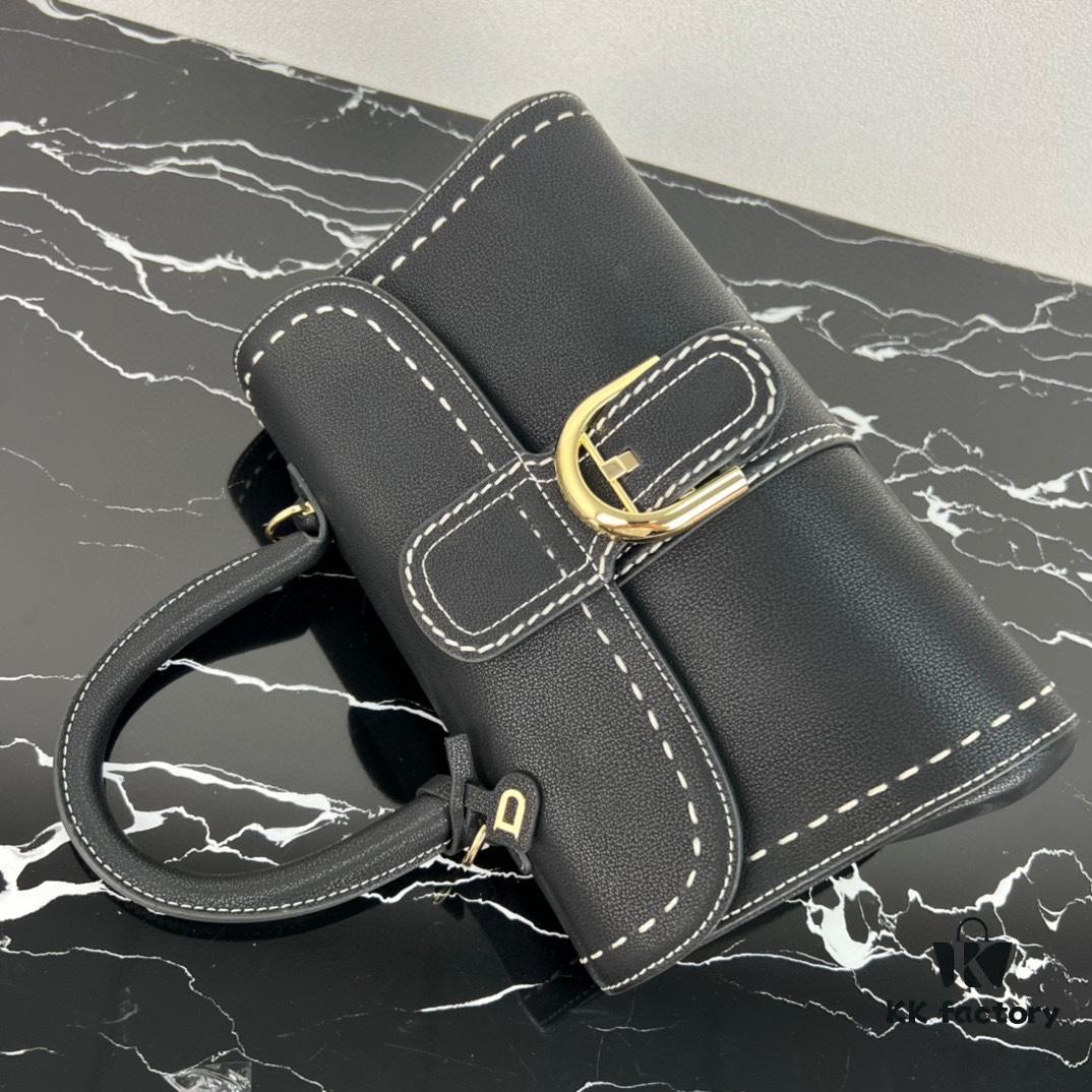 Delvaux 2024 Spring-Summer Exposed Stitching Collection Brillant PM in Calfskin