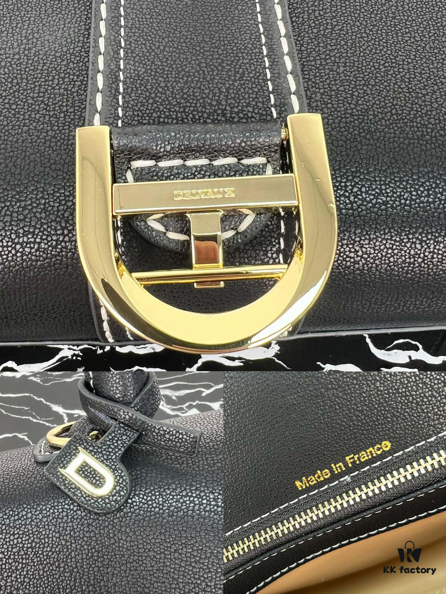 Delvaux 2024 Spring-Summer Exposed Stitching Collection Brillant PM in Calfskin