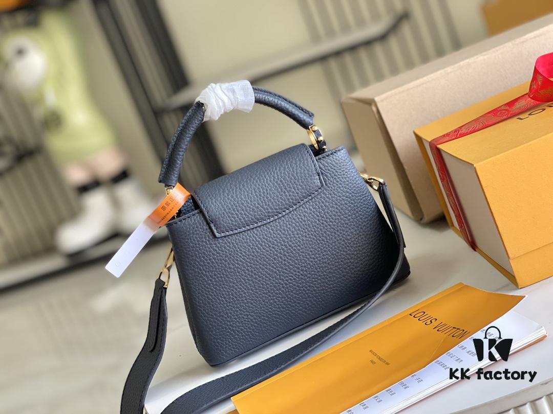 Luxury Full Set Packaging 【Premium Original Leather M21150💋M58718 Deep Blue Shell Button】