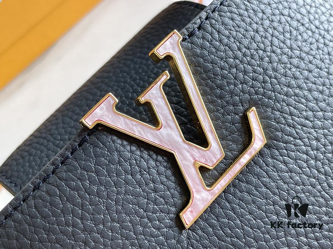 Luxury Full Set Packaging 【Premium Original Leather M21150💋M58718 Deep Blue Shell Button】