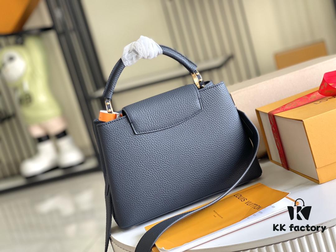 Supreme Quality Full Set Packaging 【Premium Original Leather M21150💋M58671 Deep Blue Shell Button】